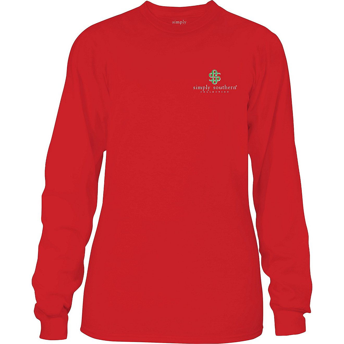 Simply Southern Girls' Santa XO Long Sleeve T-shirt                                                                              - view number 3
