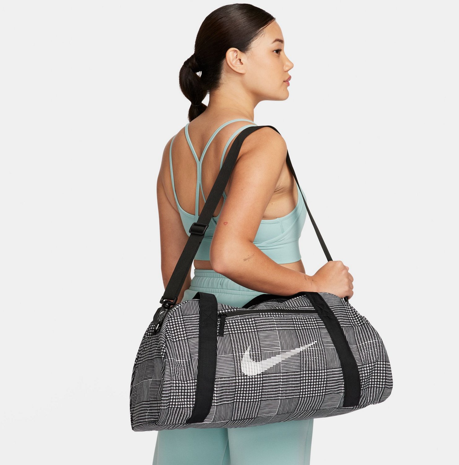 Nike Women s Plaid Gym Bag Free Shipping at Academy