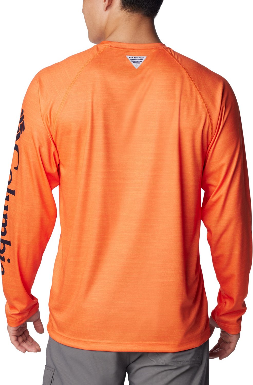 Columbia Sportswear Men's Auburn University PFG Terminal Tackle Heather Long Sleeve Shirt - view number 2