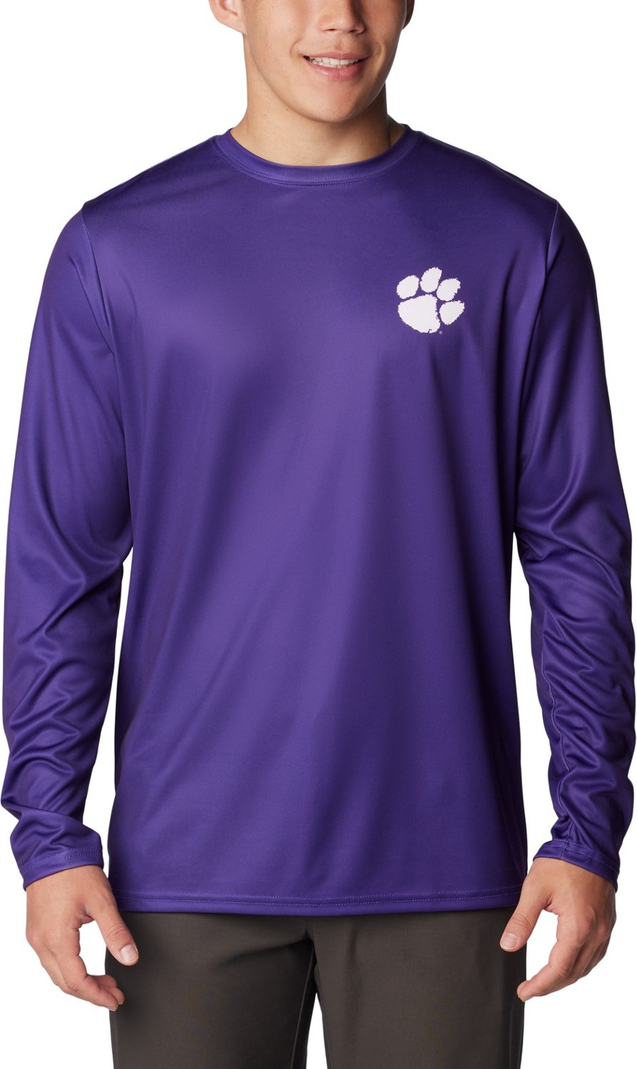Columbia Sportswear Men's Clemson University PHG Terminal Shot Logo Long Sleeve T-shirt