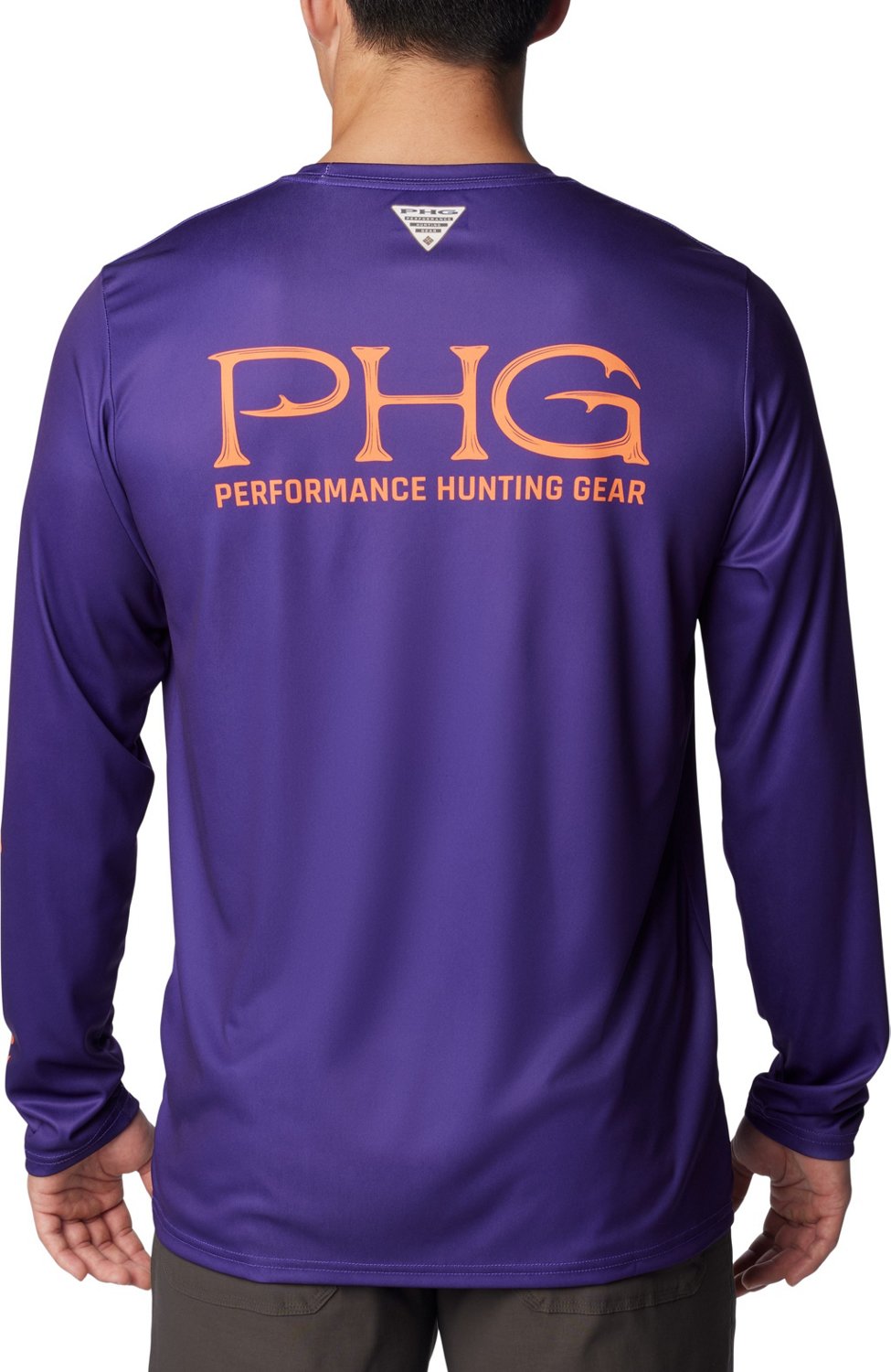 Columbia Sportswear Men's Clemson University PHG Terminal Shot Logo Long Sleeve T-shirt - view number 2