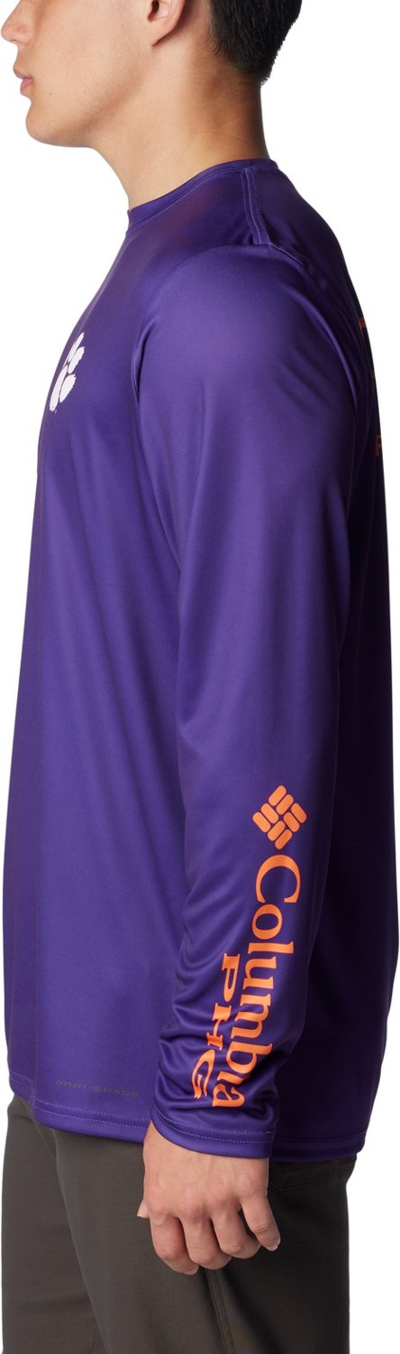 Columbia Sportswear Men's Clemson University PHG Terminal Shot Logo Long Sleeve T-shirt - view number 3