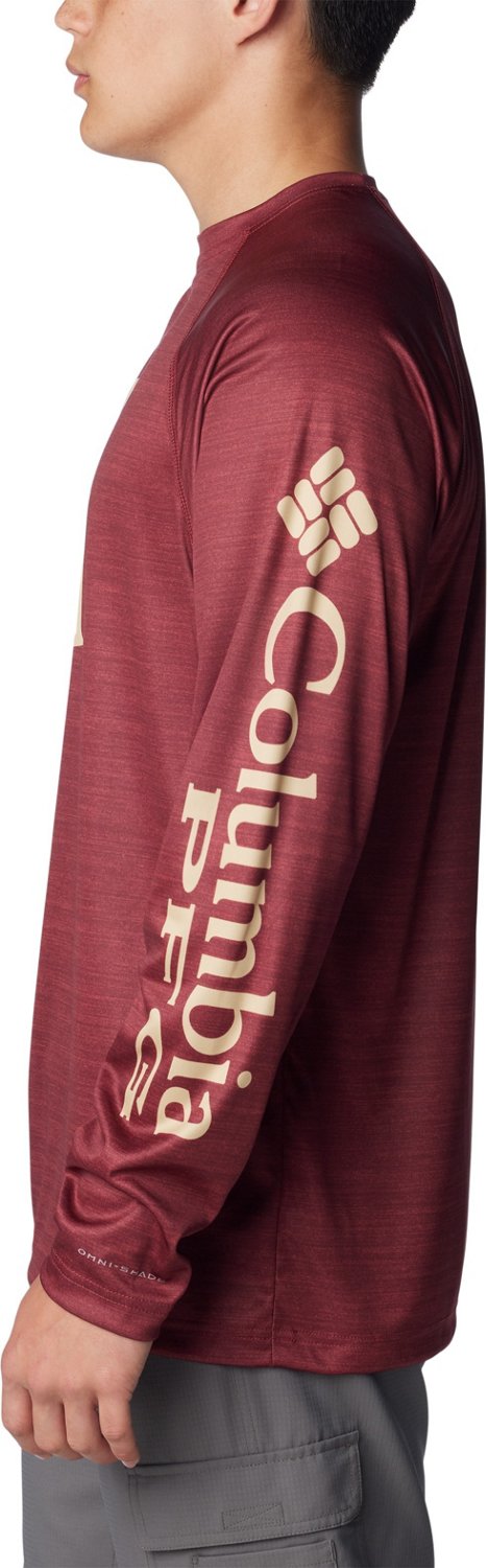 Columbia Sportswear Men's Florida State University PFG Terminal Tackle Heather Long Sleeve Shirt - view number 3
