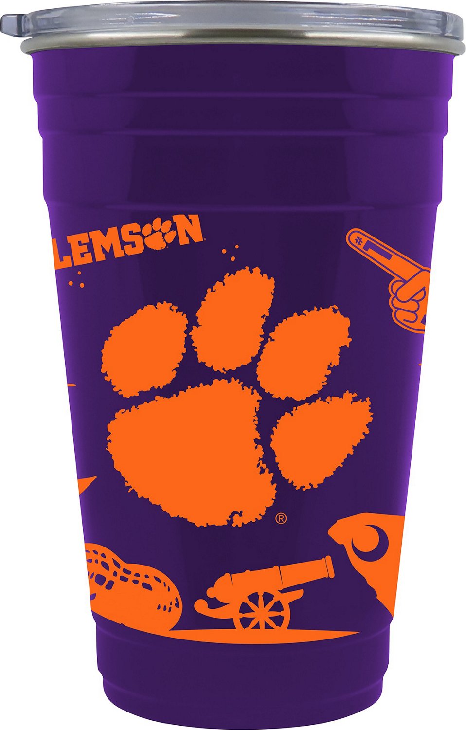 Great American Products Clemson University 22 oz Team Color Tailgater Travel Tumbler