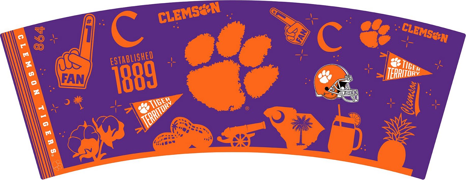 Great American Products Clemson University 22 oz Team Color Tailgater Travel Tumbler - view number 2