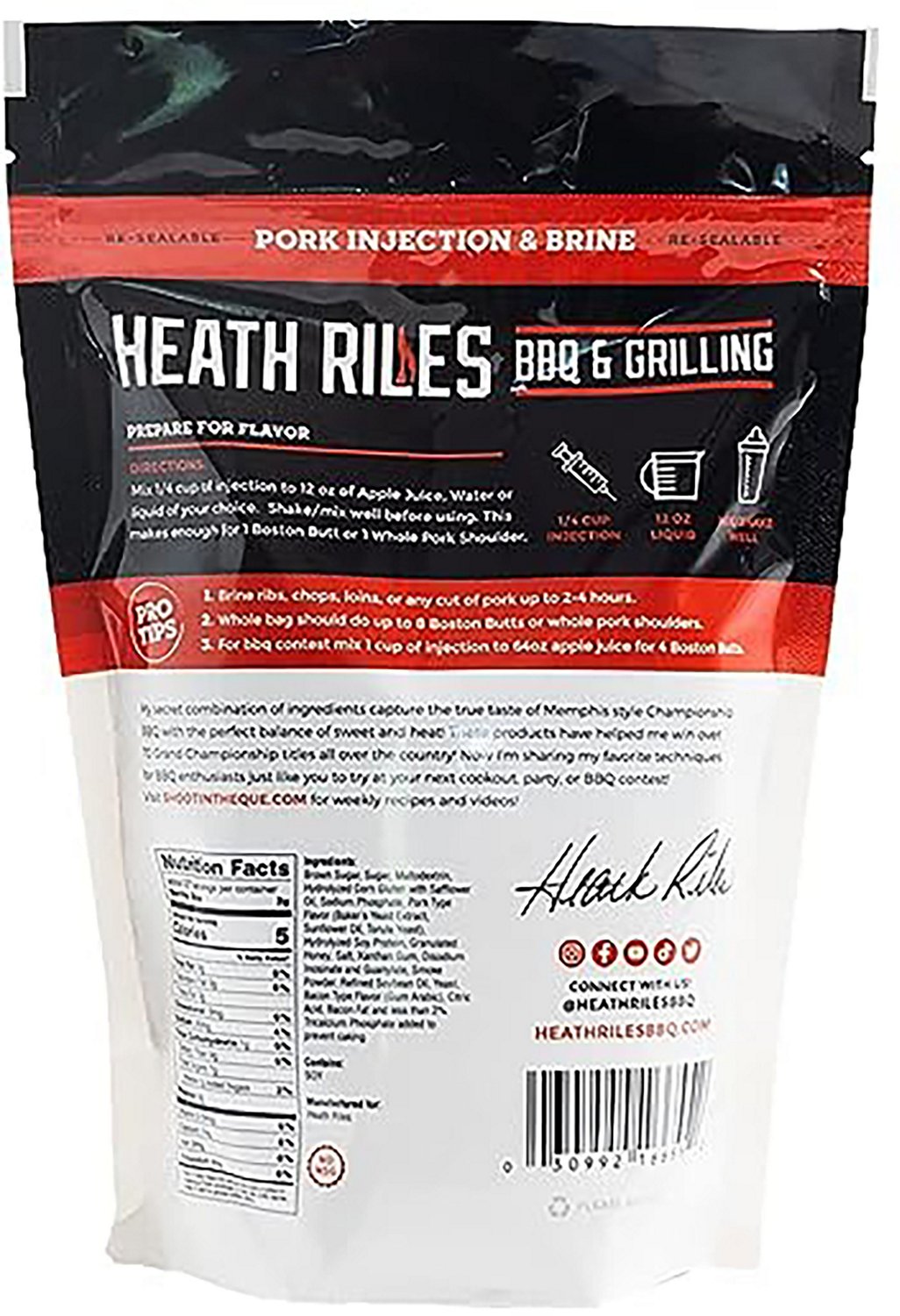Heath Riles BBQ Pork Injection and Brine 1 Lb Bag                                                                                - view number 2