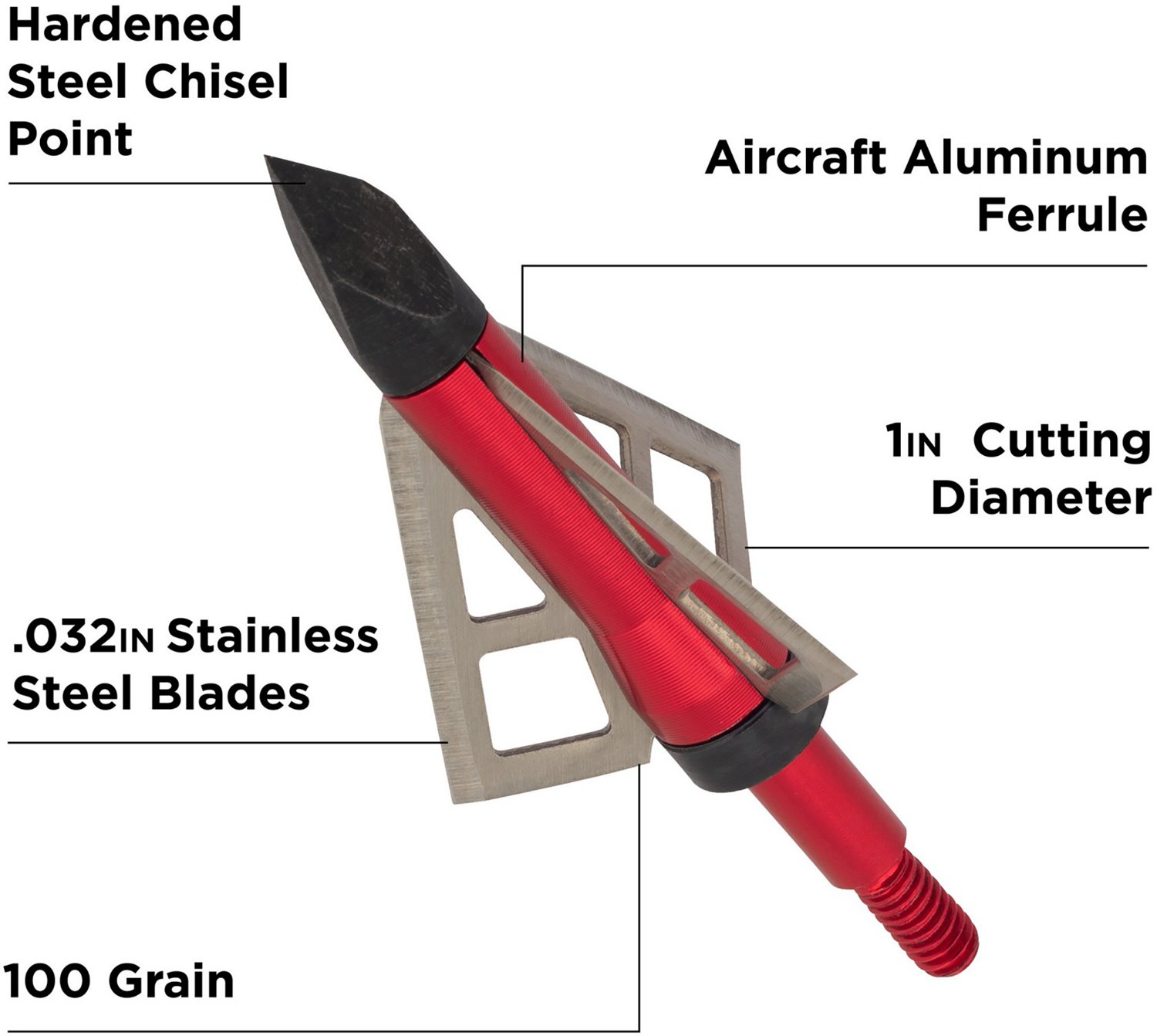 Allen Company Velox Photon Three-Blade Archery Broadheads 3-Pack                                                                 - view number 4