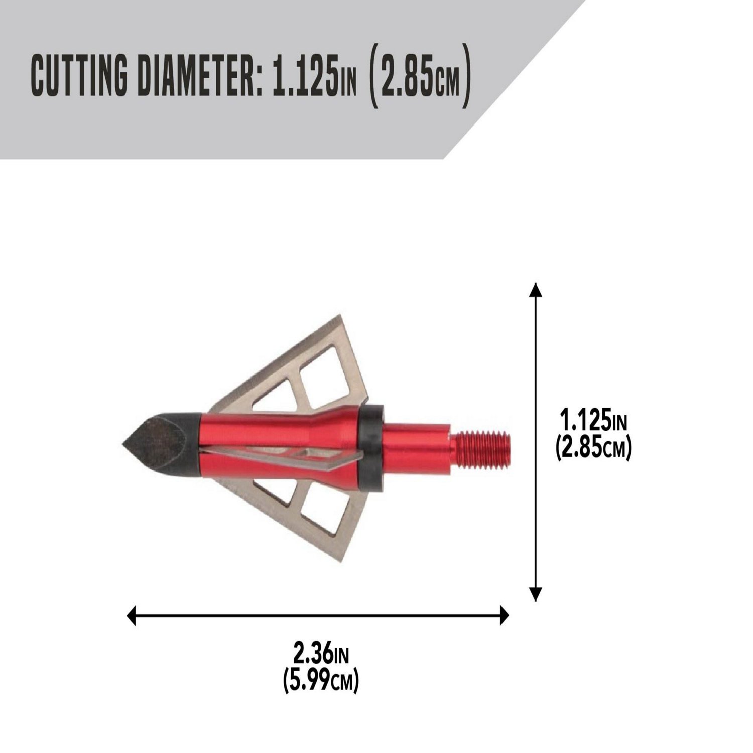 Allen Company Velox Photon Three Blade Archery Broadheads 3 Pack Academy 9234