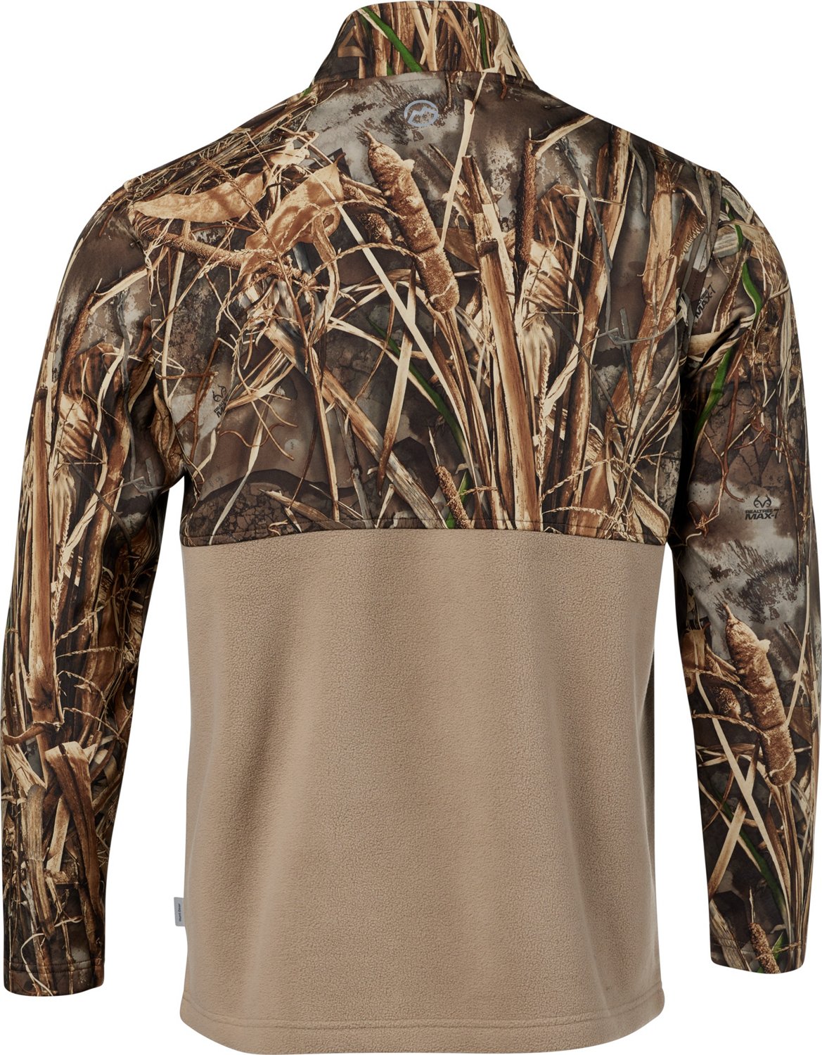 Magellan Outdoors Men's Mixed Media Camo 1/4-Snap Pullover - view number 2