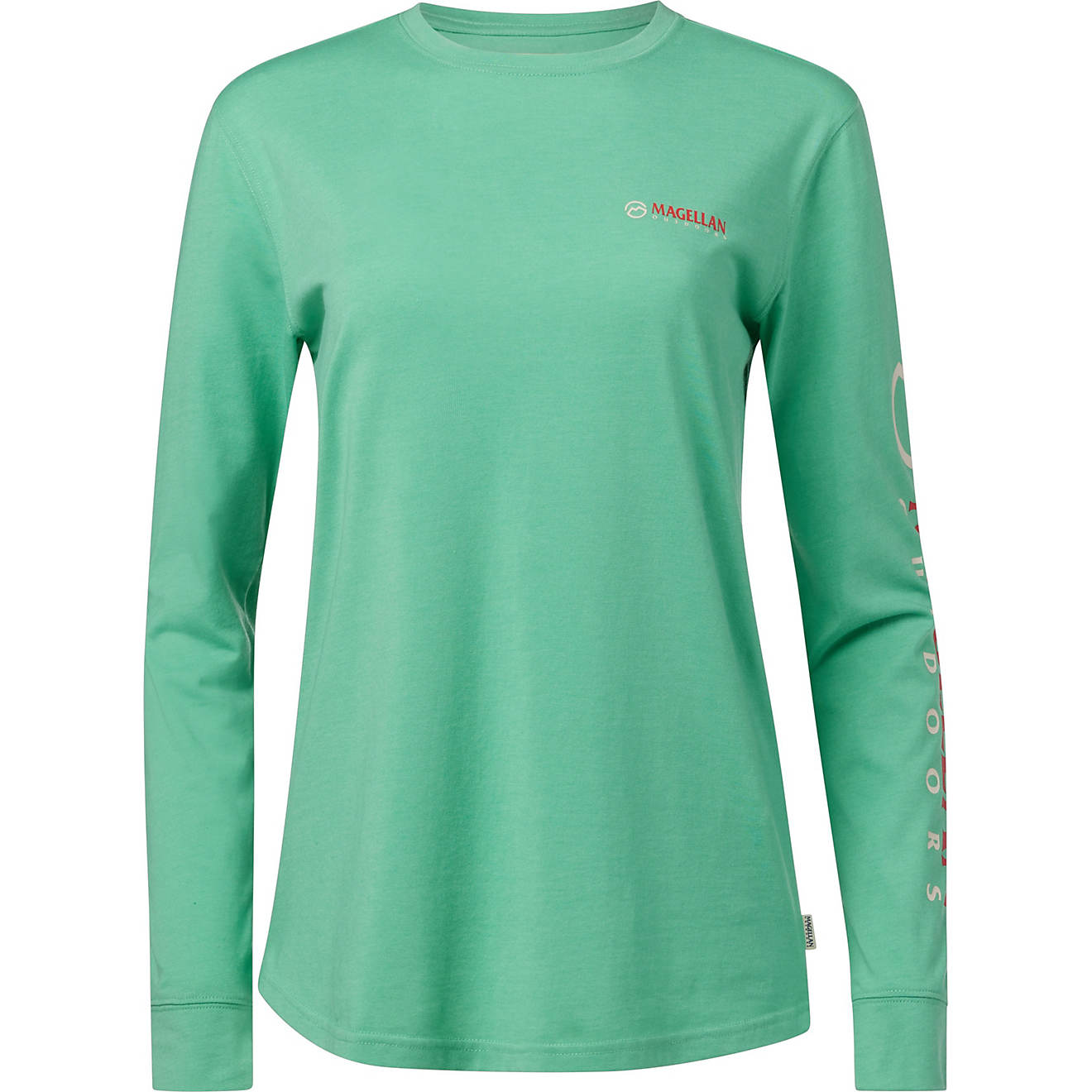 Magellan Outdoors Women's Grotto Falls Holiday Solid Long Sleeve T-shirt                                                         - view number 1