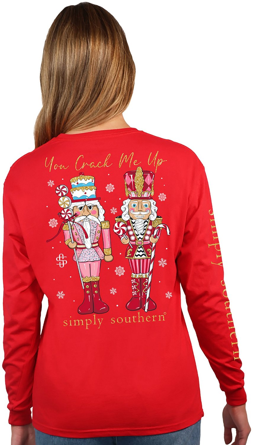 Simply Southern Women’s Crack Me Up Holiday Long Sleeve T-shirt
