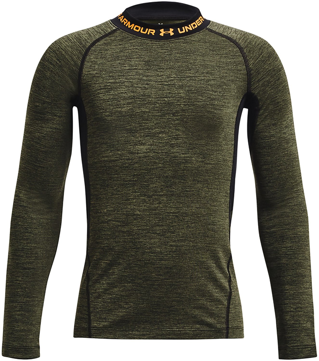 Under Armour Boys' ColdGear Twist Mock Long Sleeve T-shirt