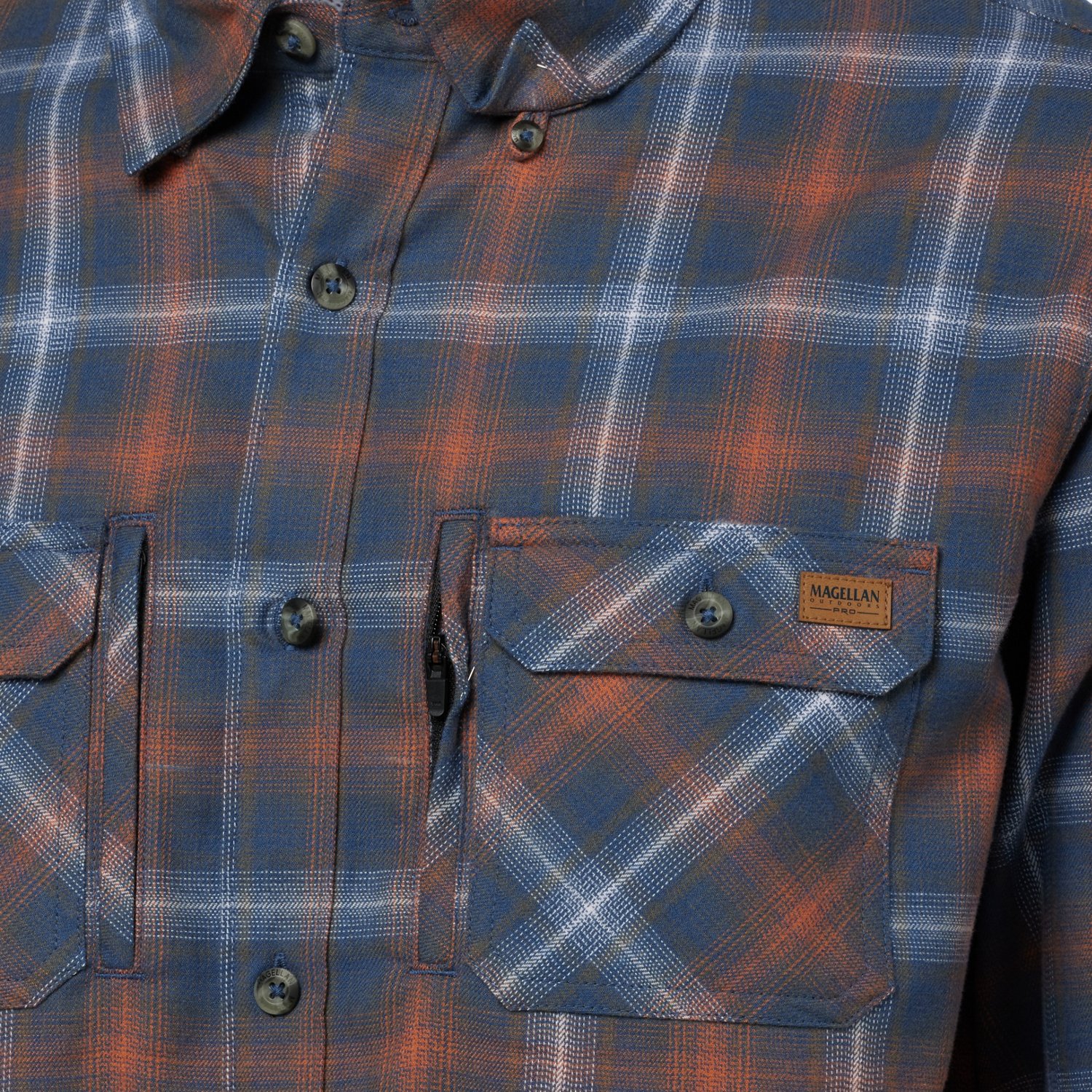 Magellan Outdoors Men's Pro Explore Performance Long Sleeve Flannel Shirt - view number 3