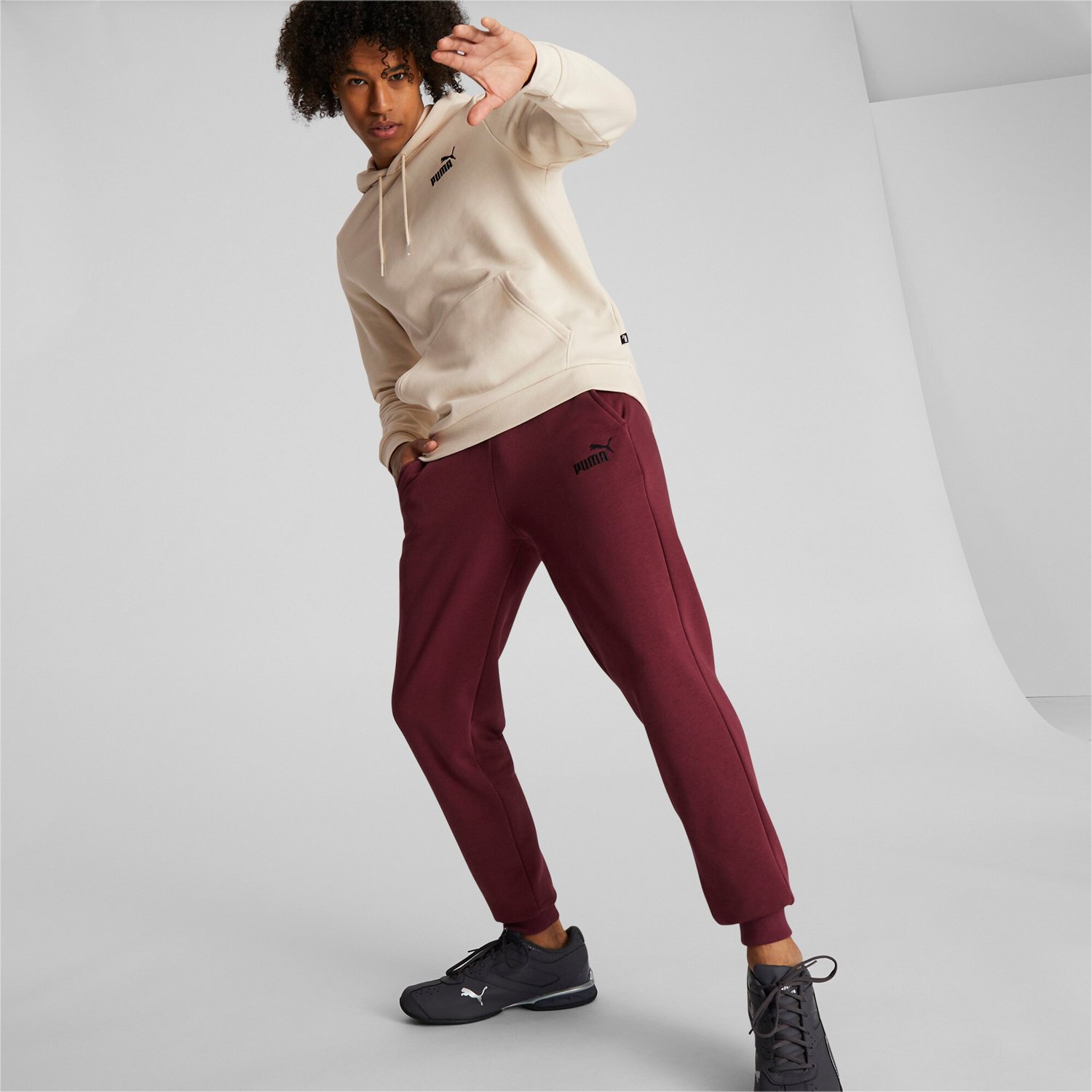 PUMA Men's Essential+ Embroidery Logo Fleece Hoodie - view number 3