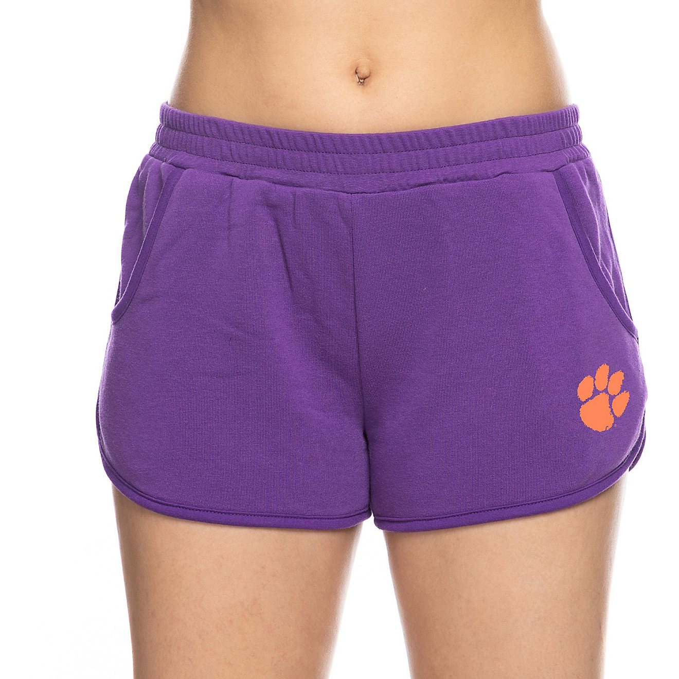 The ZooZatz Women's Clemson University Fleece Shorts                                                                             - view number 2