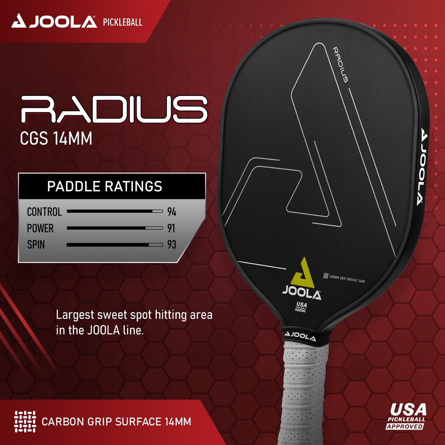 JOOLA Radius FAS 14mm Pickleball Paddle                                                                                          - view number 8
