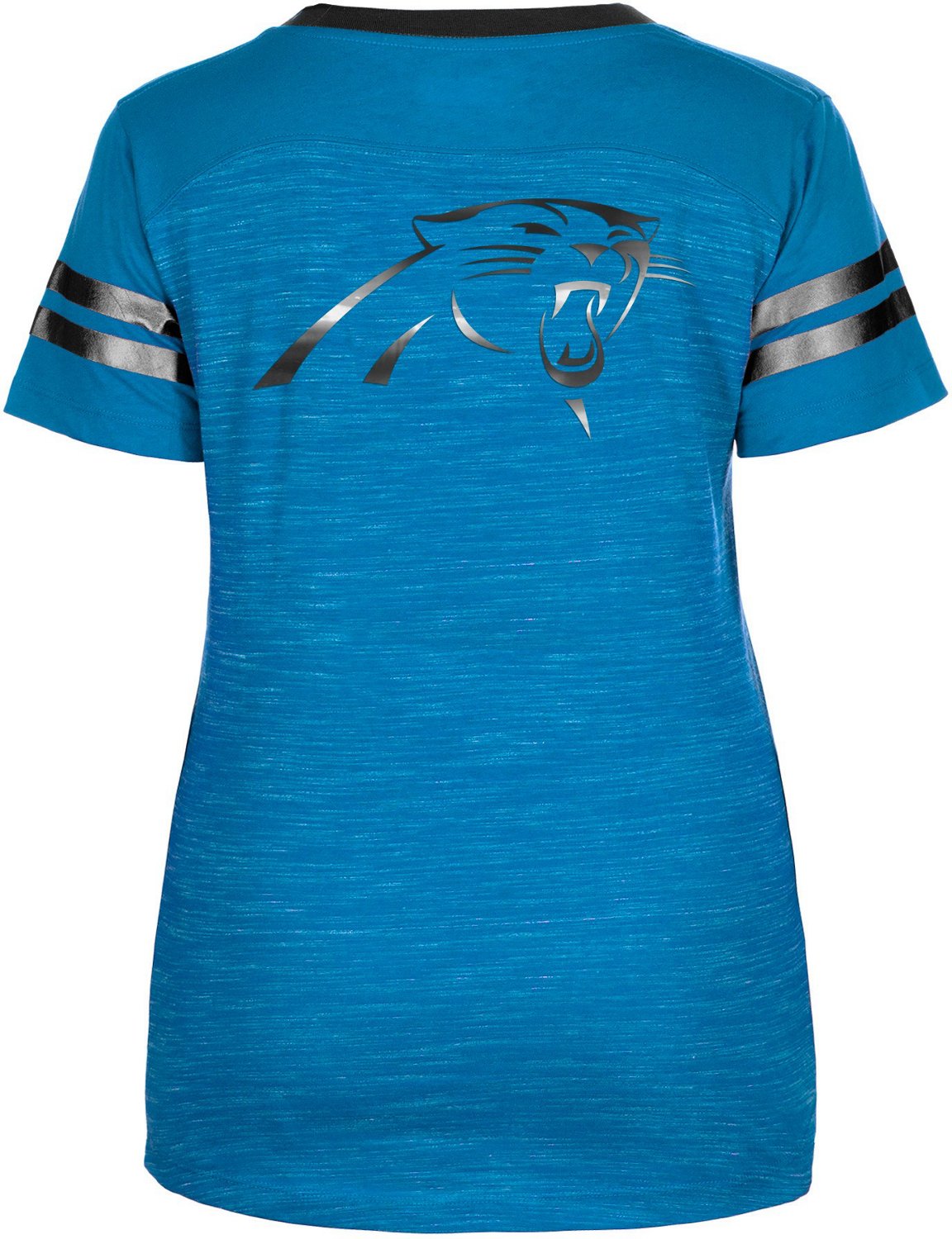 New Era Women's Carolina Panthers Drop Hem Crew Neck T-shirt - view number 2