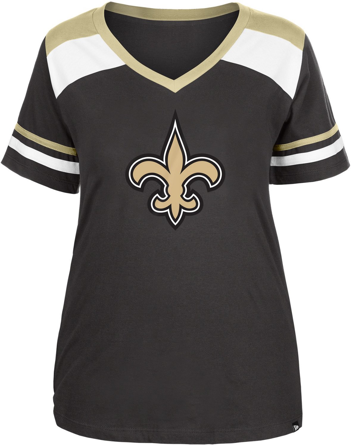 New Era Women s New Orleans Saints V neck T shirt Academy