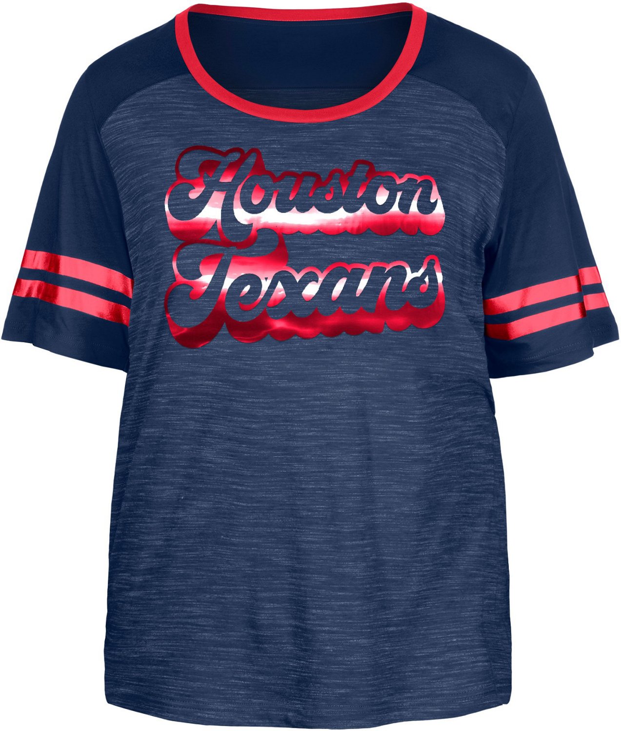 New Era Women's Atlanta Braves Space Dye Red T-Shirt