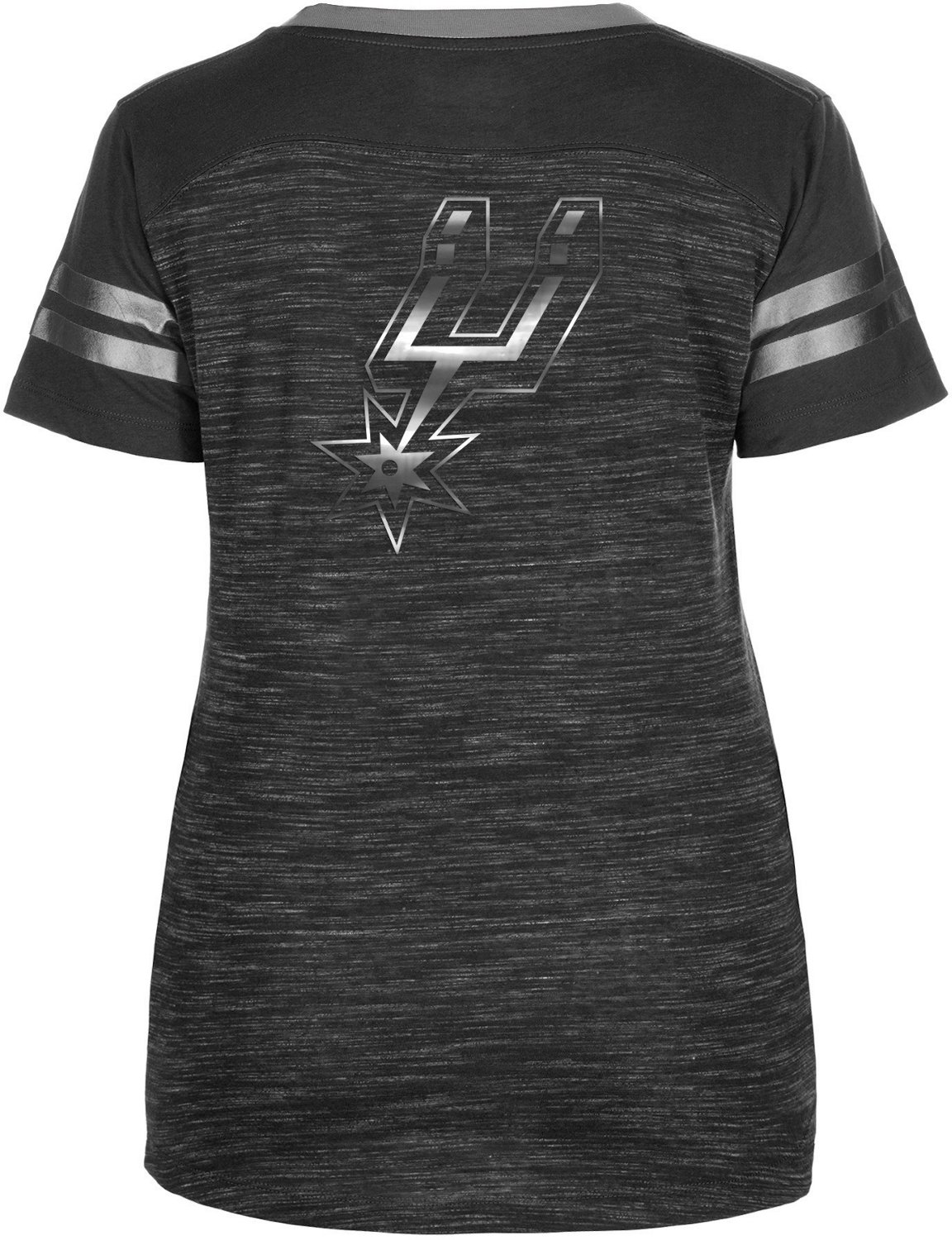 New Era Women's San Antonio Spurs Drop Hem Crewneck T-shirt - view number 2