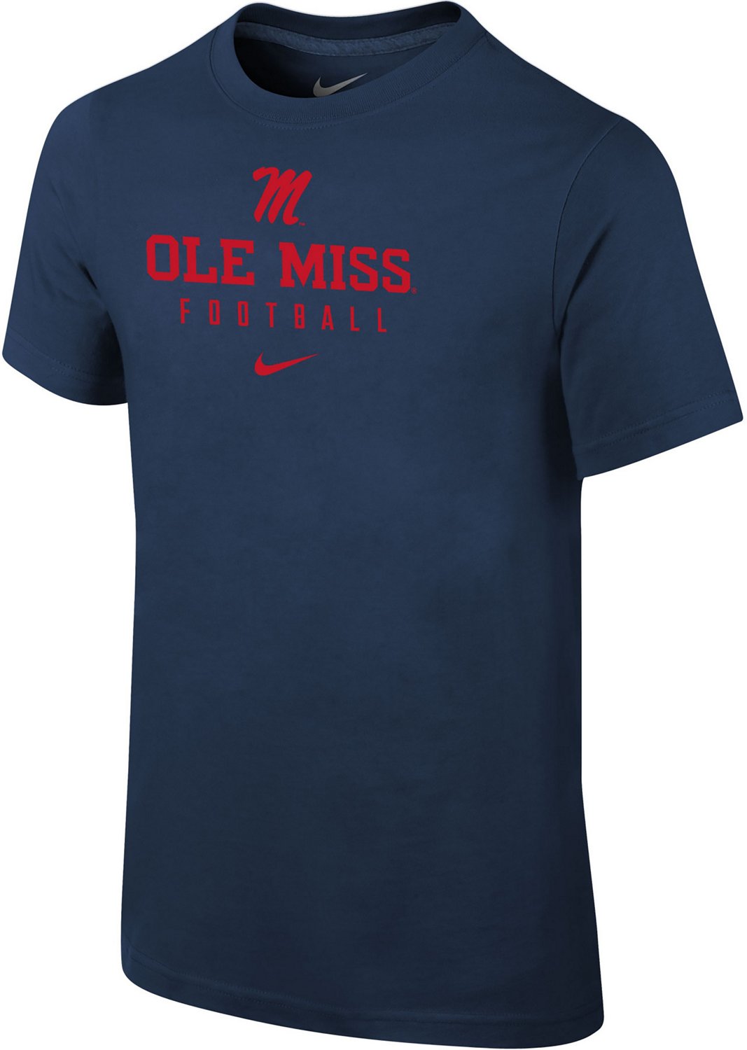 Nike Boys' University of Mississippi Core Cotton Team Issue T-shirt ...