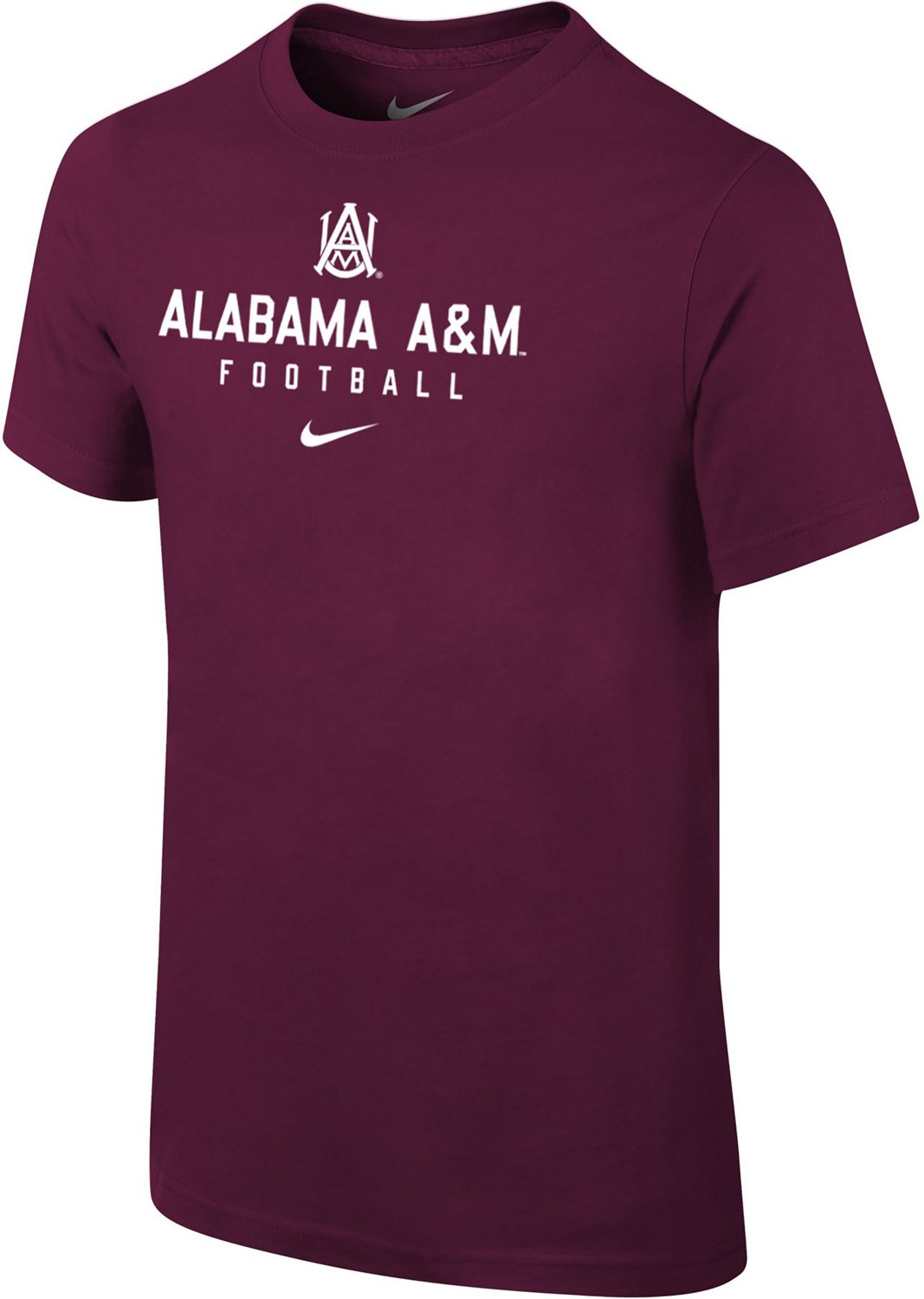 Nike Boys' Alabama A&M University Core Cotton Team Issue Tshirt Academy