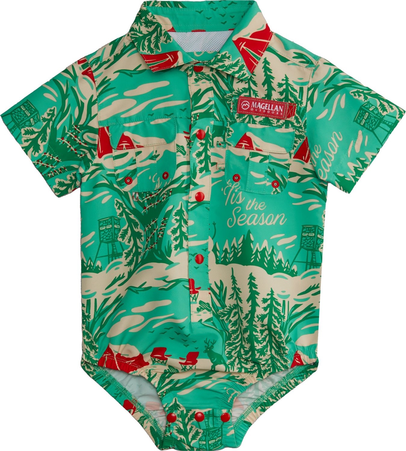 Magellan Outdoors Infant Boys' Laguna Madre Holiday Onesie Academy
