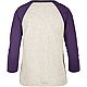 '47 Women's Louisiana State University Good Vibes Ava Raglan Long Sleeve Shirt                                                   - view number 2