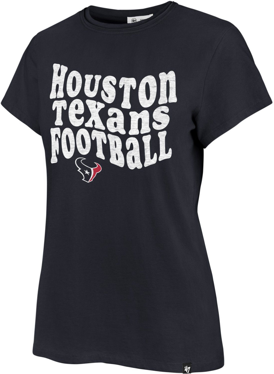 47 Women's Houston Texans Free Spirit Frankie Short Sleeve Shirt