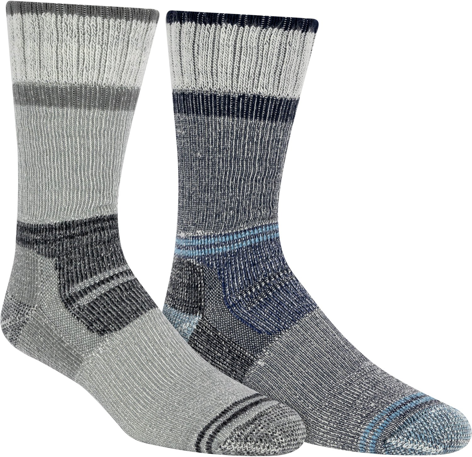 Magellan Outdoors Men's Heavyweight Non-Binding II Thermal Crew Socks 2-Pack