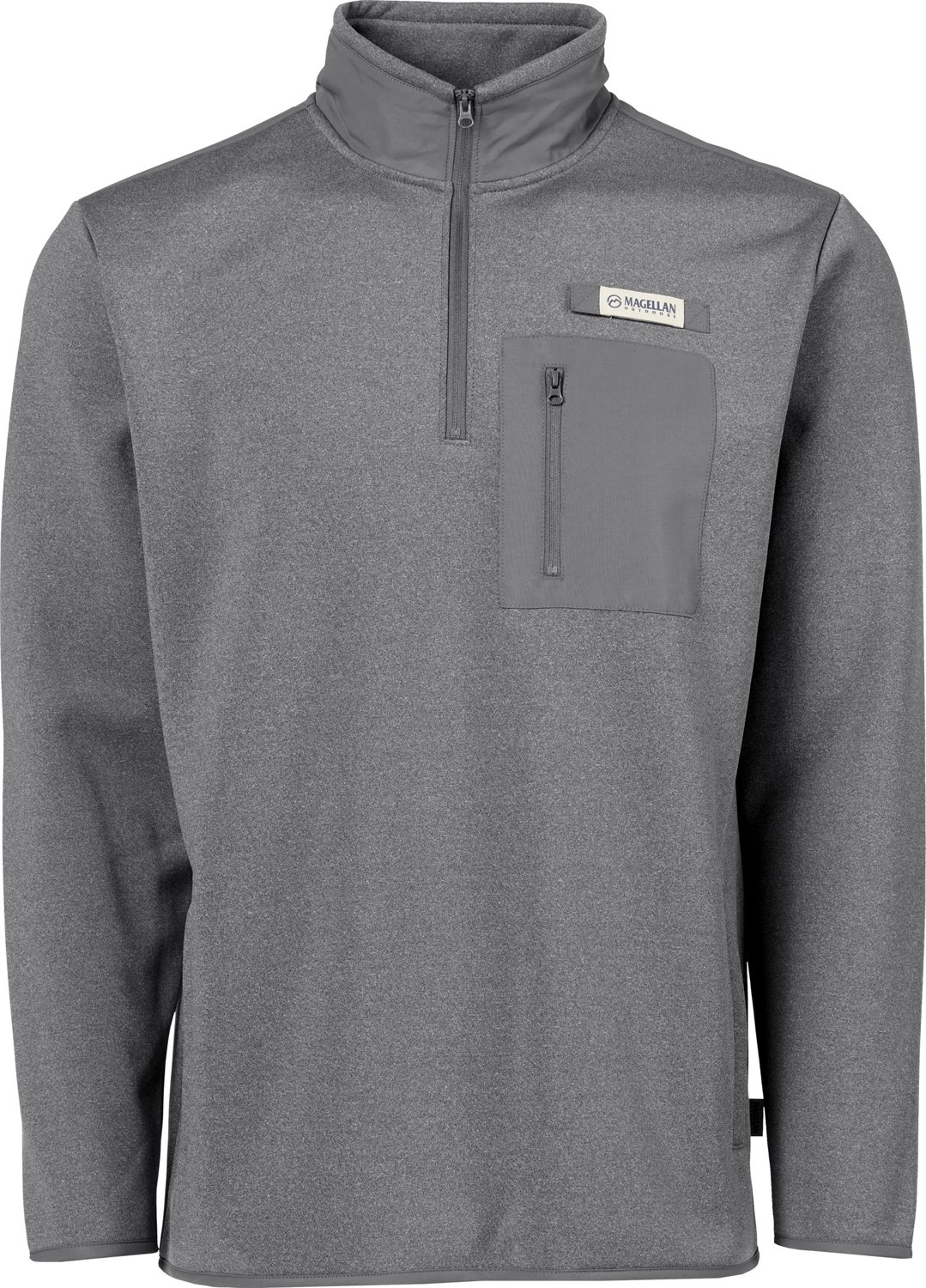 Magellan Outdoors Men's Overcast Fleece Long Sleeve 1/4 Zip Sweatshirt ...