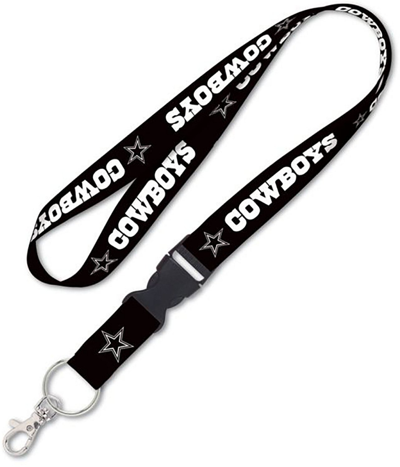 WinCraft Dallas Cowboys Blackout Buckled Lanyard