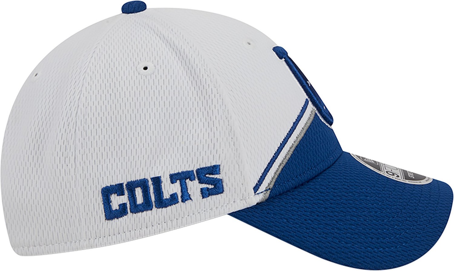 New Era Men's Indianapolis Colts 2023 Sideline Stretch Snapback 9FORTY Cap  - view number 5