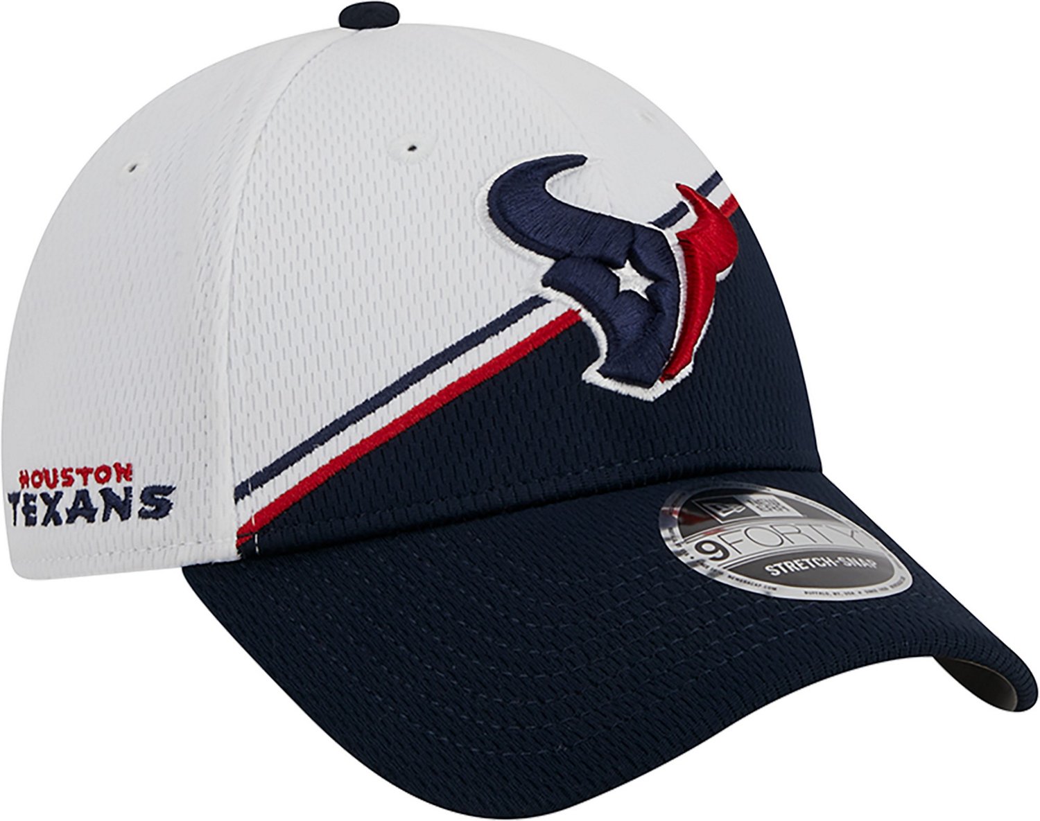New Era Men's Houston Texans 2023 Sideline Stretch Snapback 9FORTY Cap  - view number 3