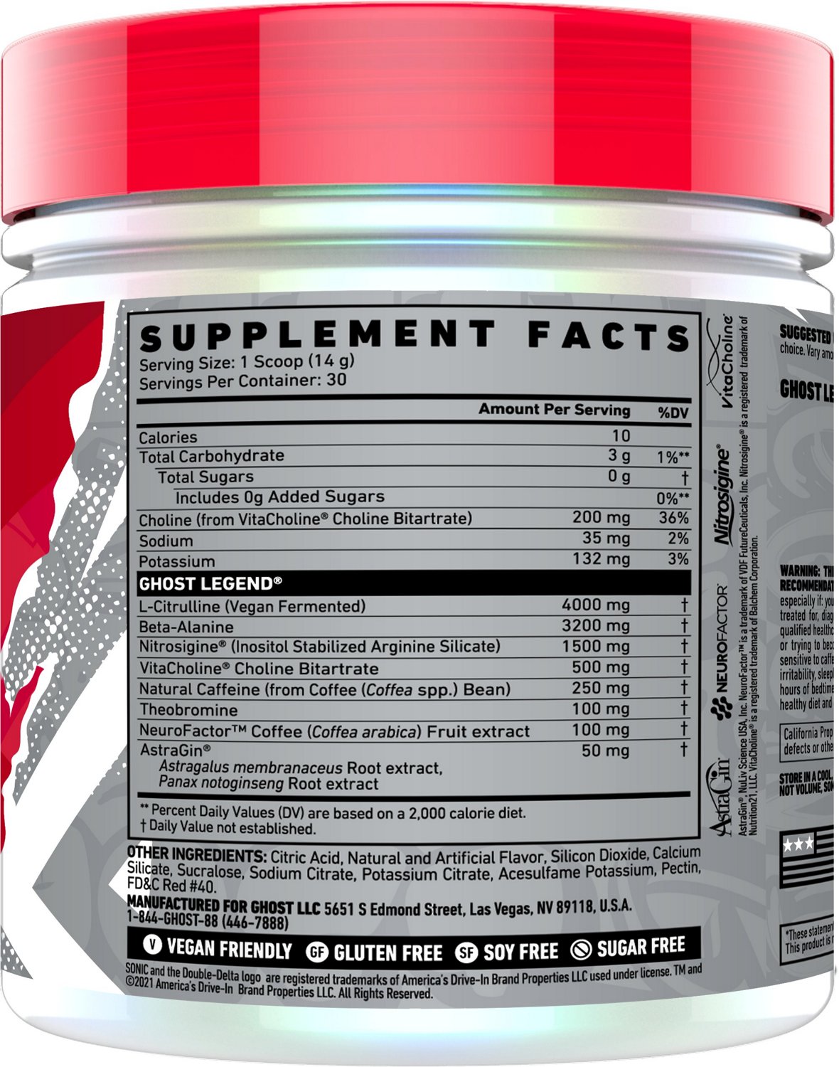 GHOST LEGEND V3 Blue Raspberry Pre-Workout Supplement