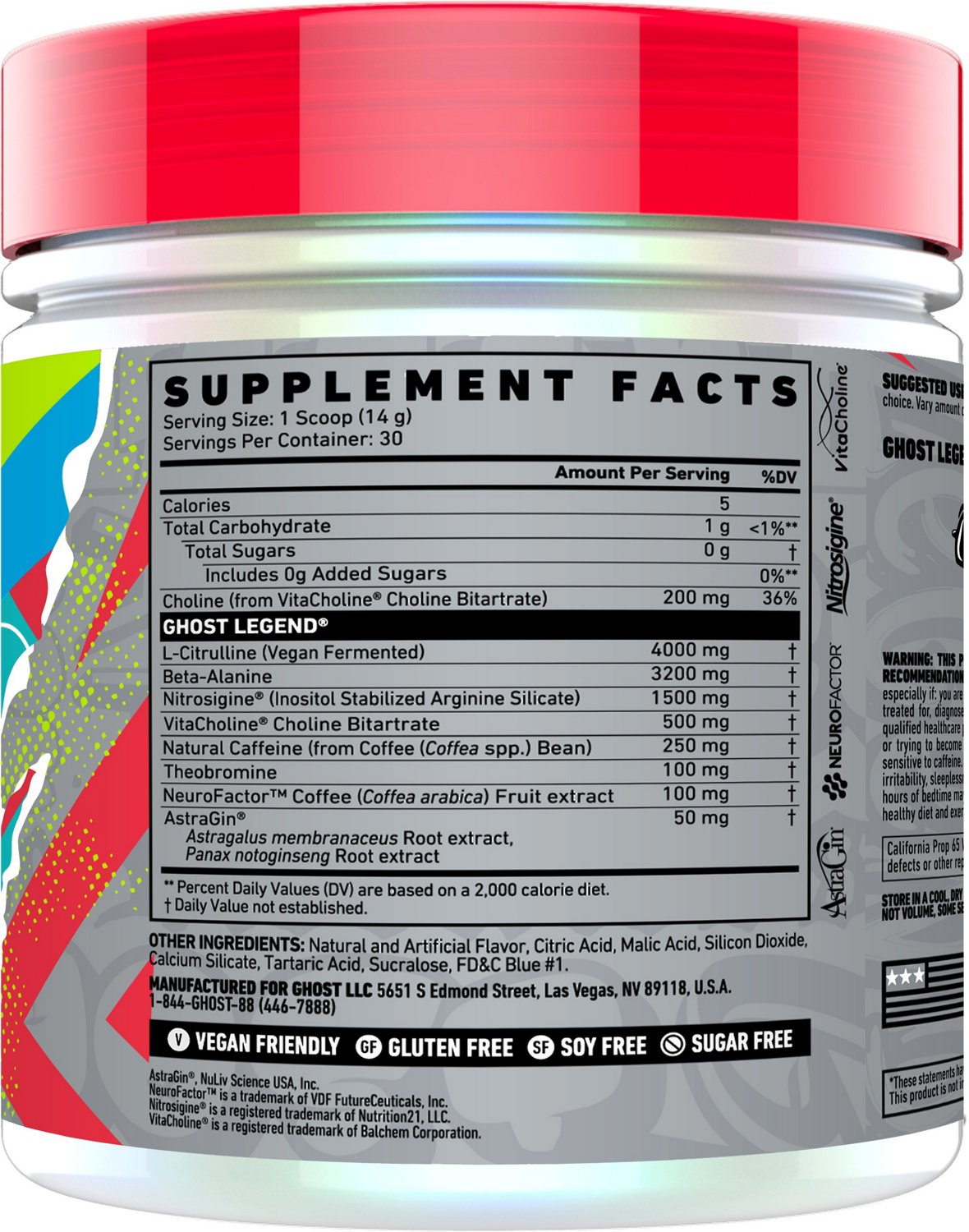 GHOST LEGEND V3 Blue Raspberry PreWorkout Supplement Academy