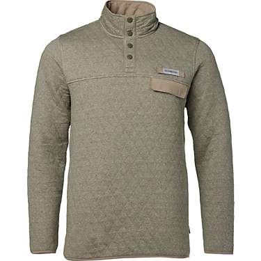Magellan Outdoors Men's Campfire Quilted Quarter Snap Pullover                                                                  