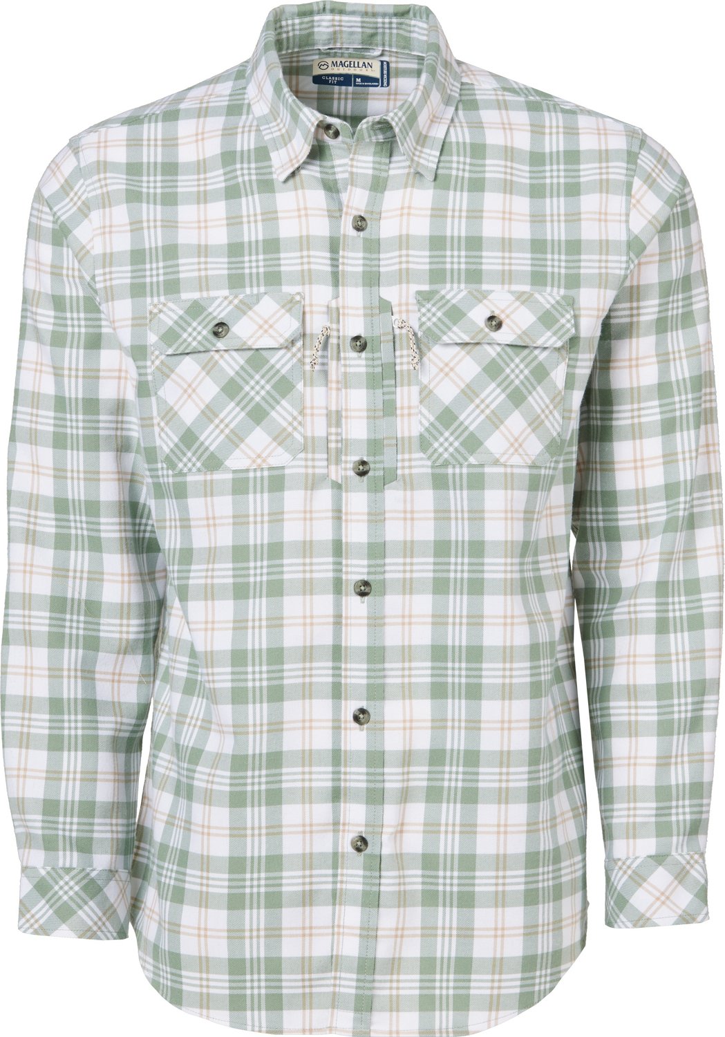 Magellan Outdoors Men's Pecos Ridge Long Sleeve Flannel Shirt