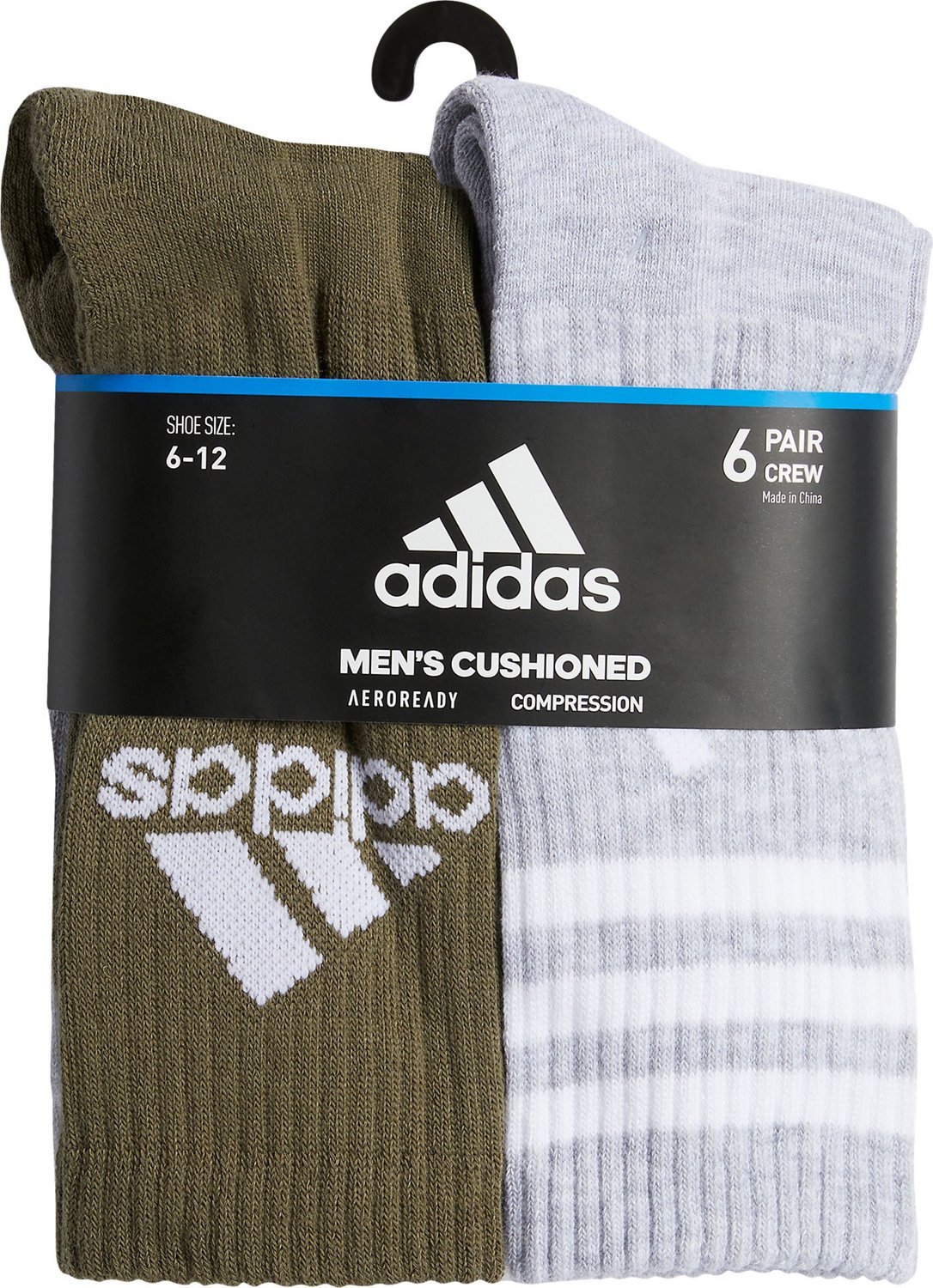 adidas Cushion Mixed Crew Socks 6 Pack                                                                                           - view number 2