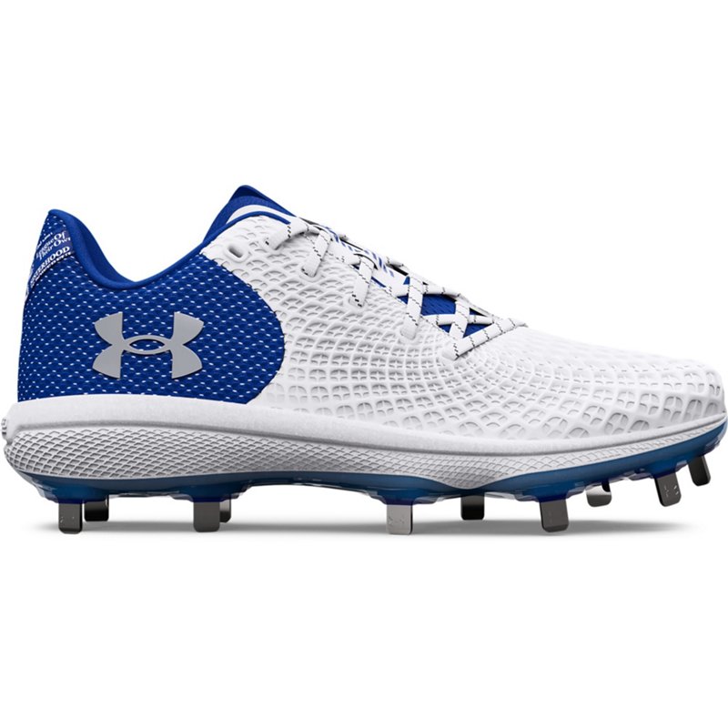 Under Armour Women's Glyde 2.0 Metal Softball Cleats White/Bright Blue, 9.5 - Women's Softball at Academy Sports