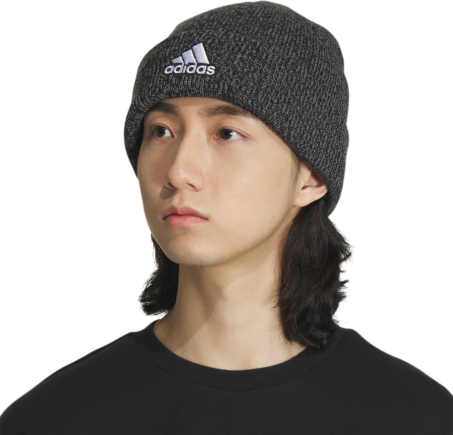 【adidas】Script Fold Beanie ニット帽 Adidas Originals Women's Script Fold Beanie Black/White One
