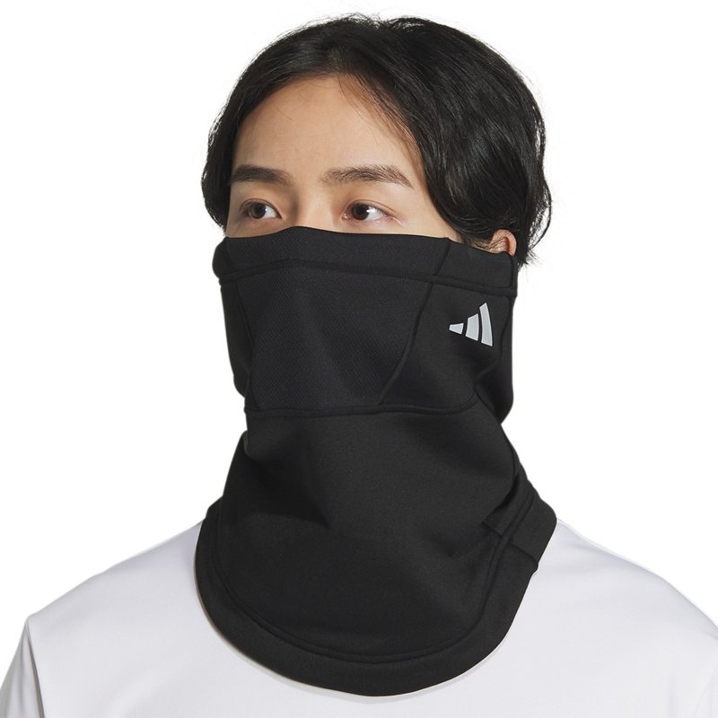 adidas Men's Alphaskin 2 Neck Warmer Black/Silver Reflective - Men's Athletic Hats at Academy Sports