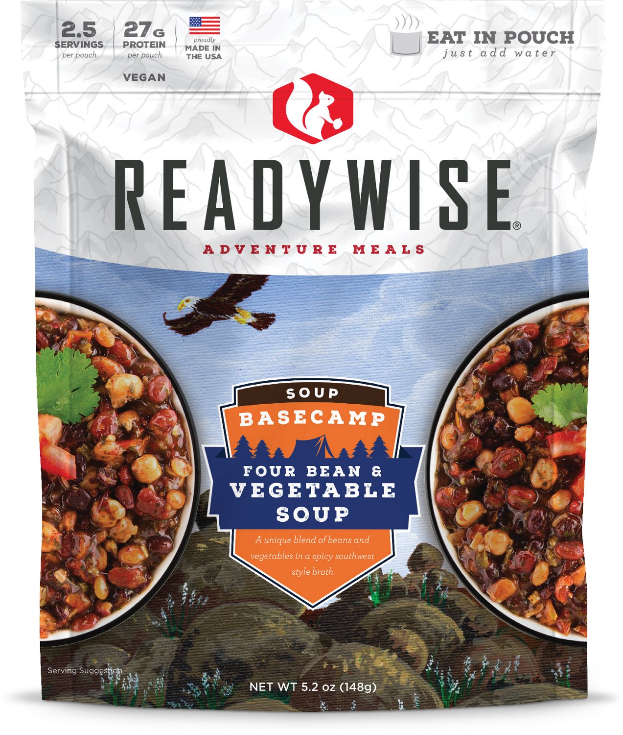 ReadyWise Adventure Meal Basecamp 4 Bean and Vegetable Soup