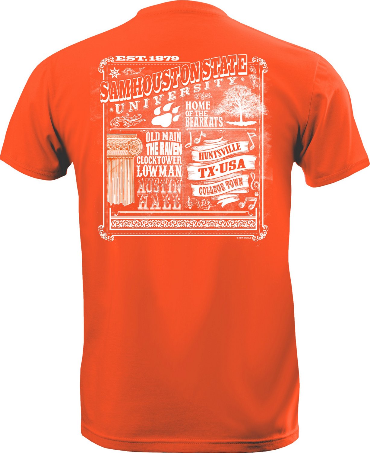 New World Graphics Women's Sam Houston State University Chalkboard T-shirt