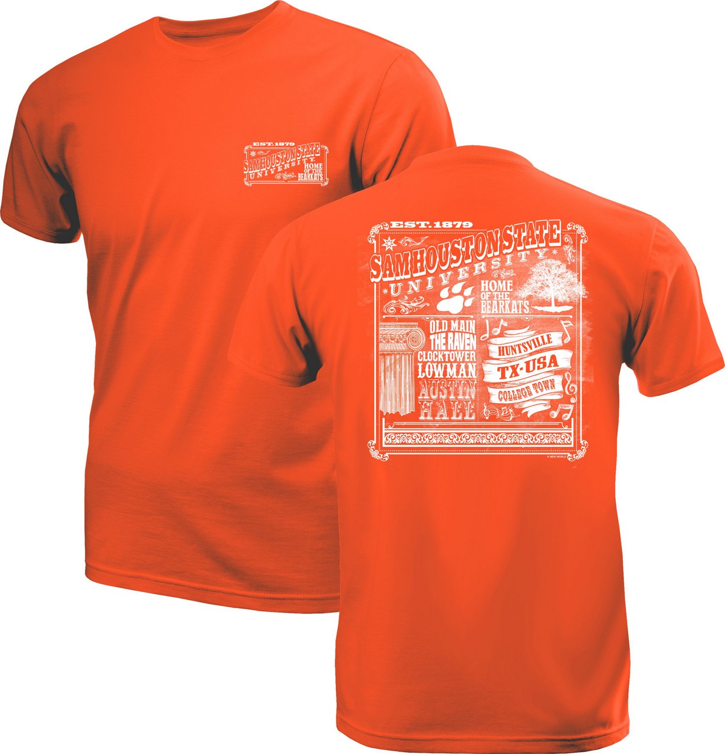 New World Graphics Women's Sam Houston State University Chalkboard T-shirt - view number 3