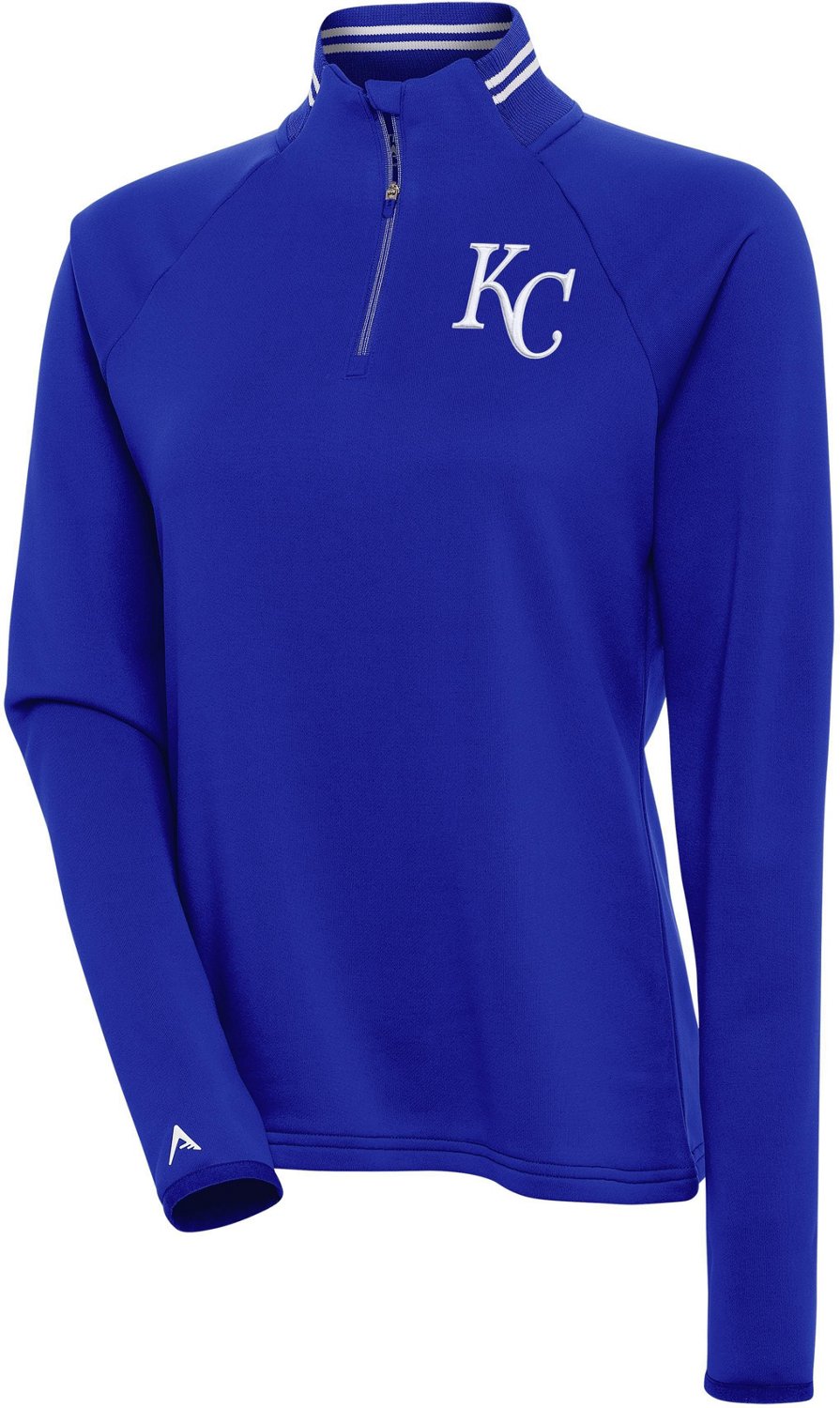 Antigua Women's Kansas City Royals Milo 1/4-Zip Pullover