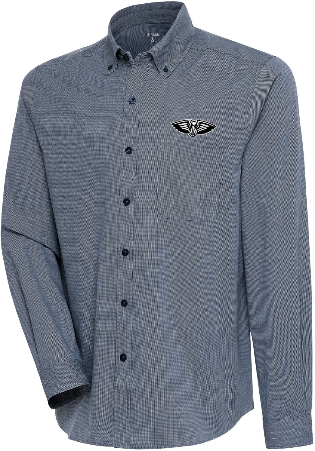 Antigua Men's New Orleans Pelicans Compression Button Down Shirt