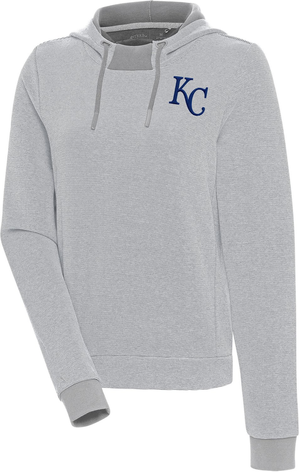 Antigua Women's Kansas City Royals Small Logo Axe Bunker Pullover Hoodie