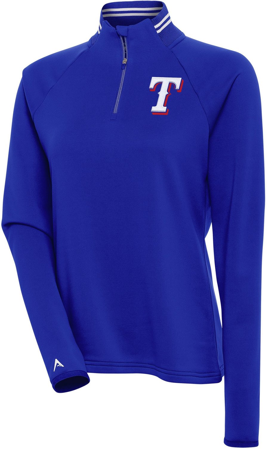 Antigua Women's Texas Rangers Milo 1/4-Zip Pullover