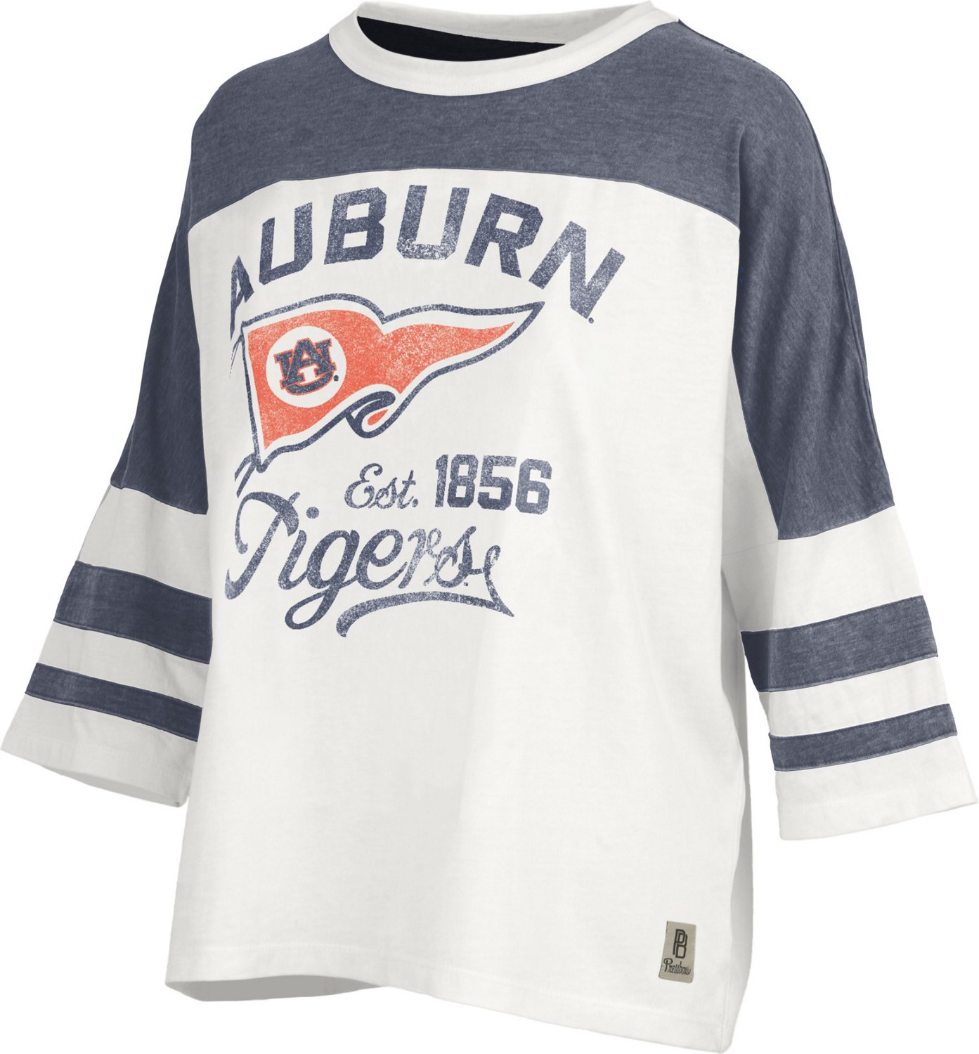 Three Square Women's Auburn University Vintage Wash High Five Oversized T-shirt